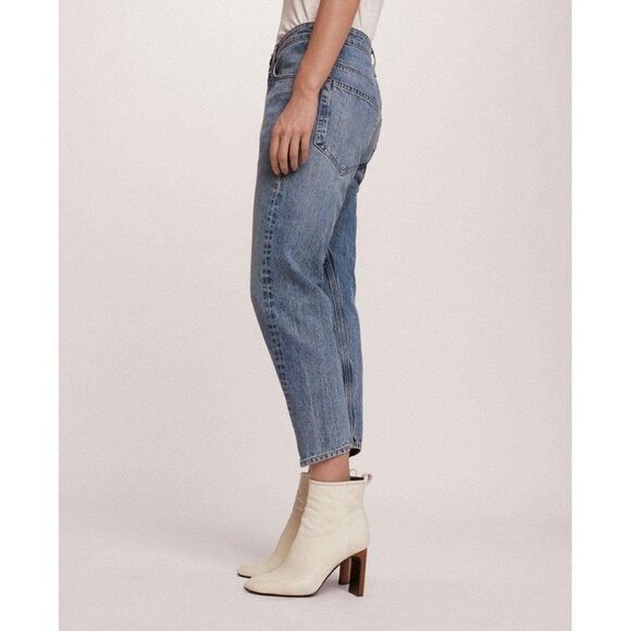 Rag & Bone Engineer Jeans Retro High Rise
Relaxed Loose Taper Ankle Crop Size 24 - Picture 2 of 14